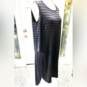 Peekaboo shoulder dress